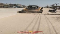 تجريد الطريق العام ورفع الاشغالات والقمامة والأتربة وفض الأسواق وكسح مياه الصرف بمركز الصف بالجيزة