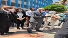 استعدادا لامتحانات الثانوية العامة .. محافظ الجيزة يتفقد لجان المدارس بالعجوزة