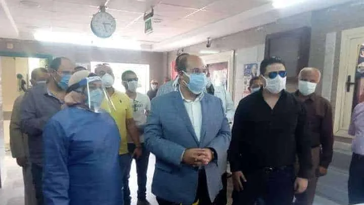 الشهابى ومنصور يتفقدان مستشفيات أطفيح والصف لمتابعة مصابي كورونا