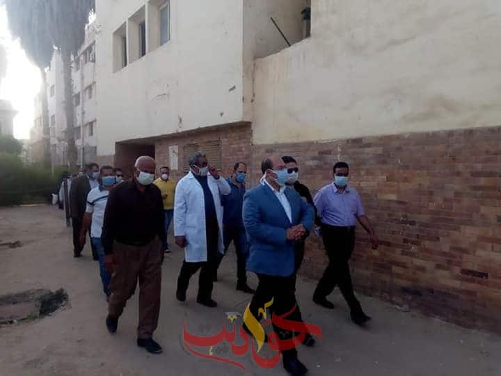 الشهابى ومنصور يتفقدان مستشفيات أطفيح والصف لمتابعة مصابي كورونا
