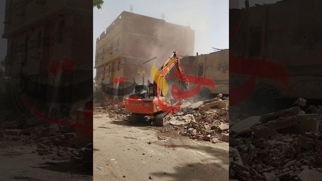 بالفيديو .. إزالة كافتيريا كهف القمر أمام مستشفى الحوامدية العام فى الجيزة