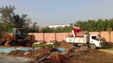 بالفيديو .. إزالة حمام سباحة أقيم بشرامنت في الجيزة