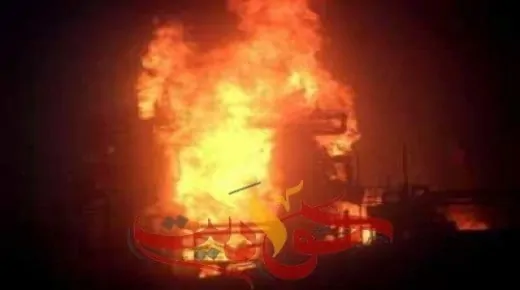 اندلاع حريق في كابينة تليفونات بالقرب من حي الهرم