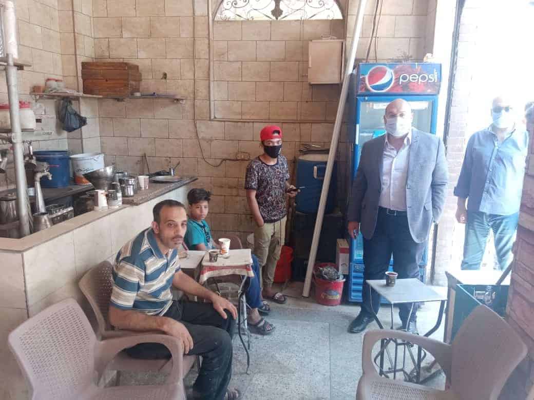 نائب محافظ الجيزة يشدد أصحاب المقاهي والكافتريات والمطاعم بالألتزام بشروط الفتح .. تعرف على تفاصيل جولته بأوسيم