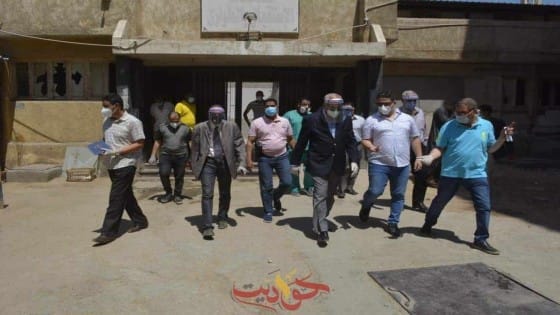 جولة محافظ الجيزة بمستشفى ام المصريين
