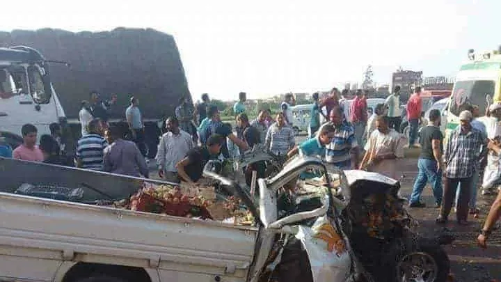مصرع شخص في حادث تصادم على الطريق الدولي بالإسكندرية