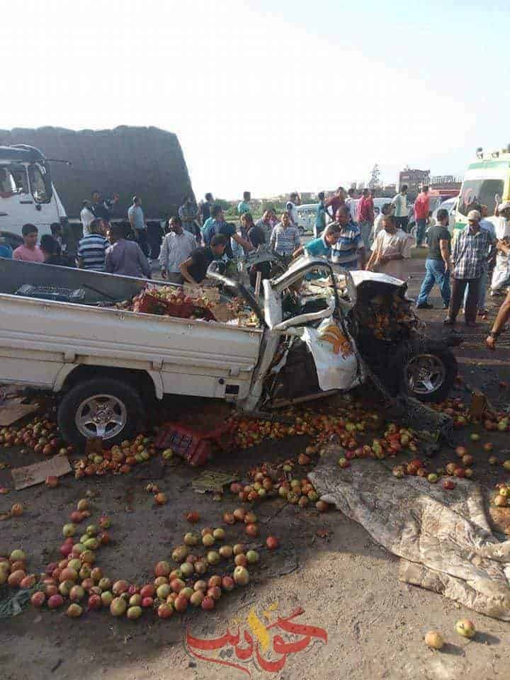 مصرع شخص في حادث تصادم على الطريق الدولي بالإسكندرية