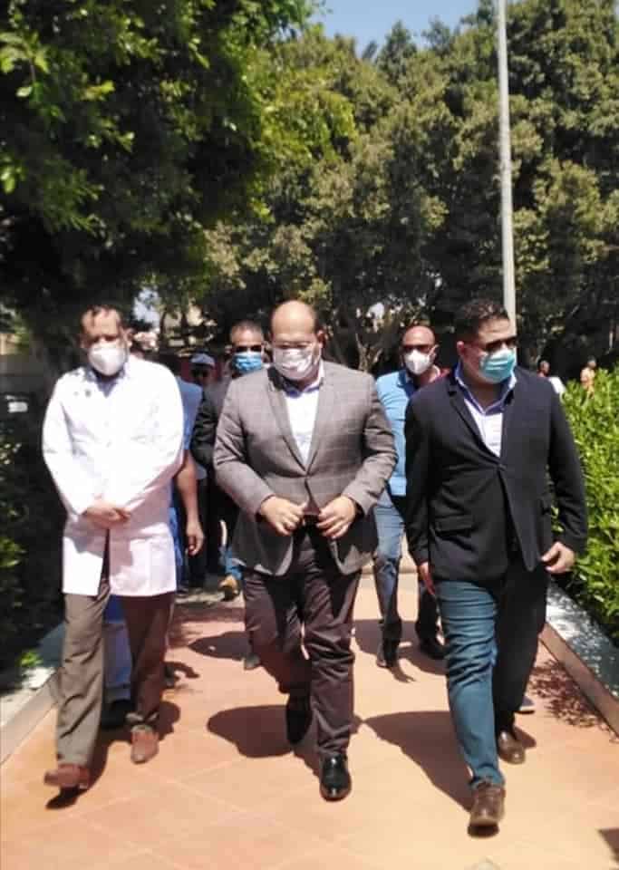 الشهابى يتفقد مستشفيات مبارك المركزي بمنشأة القناطر وأوسيم المركزي