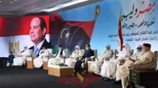 لقاء الرئيس عبد الفتاح السيسى بالقبائل الليبية