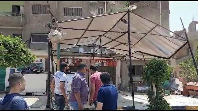 بالفيديو .. إزالة التعديات على طريق مصر اسيوط السريع فى الحوامدية .. منها مقاهى العجيزى وفوتبول والدروايش