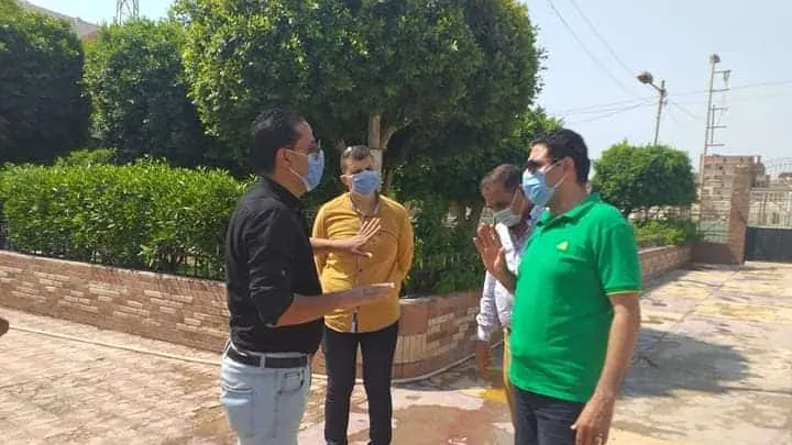 عبدالوكيل يتابع مدى التزام مراكز شباب الصف بالاجراءات الاحترازية