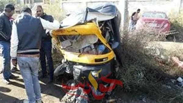 ننشر بالأسماء .. مصرع وإصابة 6 اشخاص فى حادث تصادم توكتوك بسيارة نقل فى البدرشين