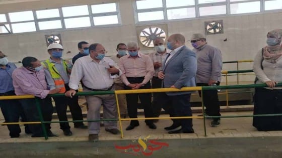 الشهابى بالصف لتفقد المستشفى المركزى ومحطة الصرف الصحى .. (صور)