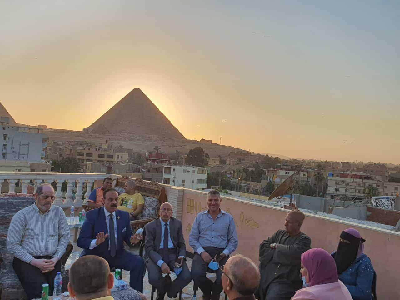 الحصان يبدأ أولى جوالاته الانتخابيه بنزلة السمان بالهرم