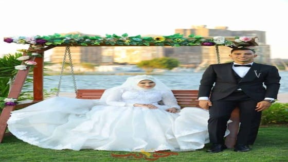 ألف مبروك الزفاف السعيد .. الكابتن هشام رأفت الشرابى والانسة أيه محمد