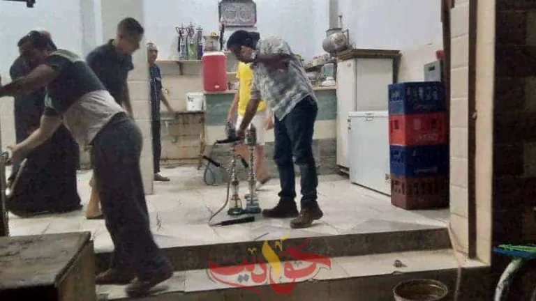 ضبط مقاهي تقدم الشيشه للمواطنين بالبدرشين وأوسيم فى الجيزة
