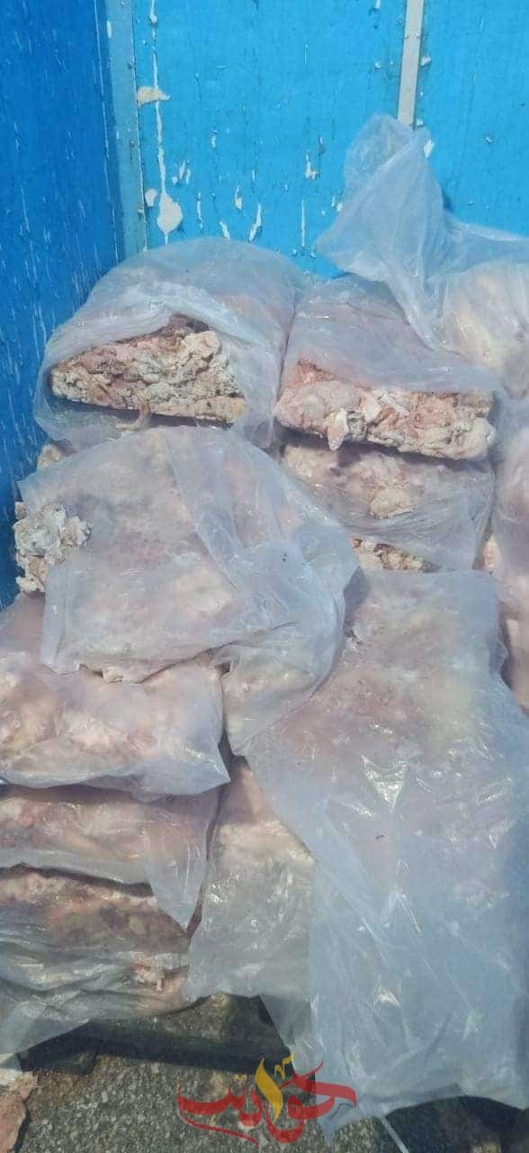 ضبط ٦ طن لحوم مفرومة فاسدة و دهون غير صالحة للاستهلاك الأدمي بإمبابة