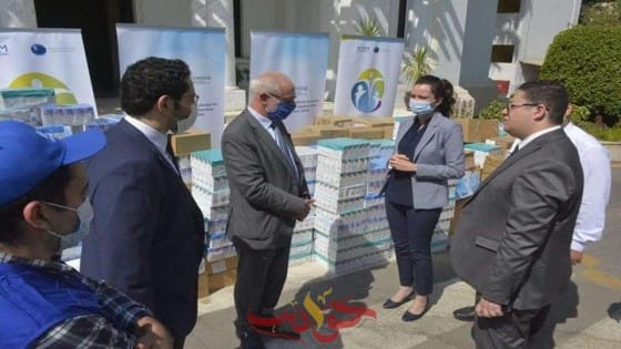 مساعدات طبيبه من المنظمة الدولية للهجرة لمحافظة الجيزة