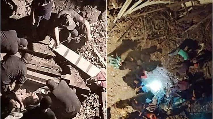 إنهيار عقار بطنطا وانتشال جثة و2 مصابين من تحت الانقاض