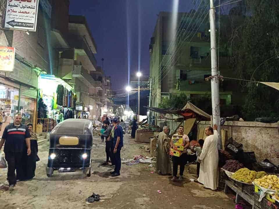 مجلس مدينة الصف يشن حملة ليلية لرفع الاشغالات والمخالفات من شوارع المدينة