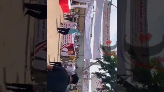 شاهد بالفيديو .. فى أول يوم انتخابات مسيرة تأييد لمرشح حزب مستقبل وطن بالحوامدية