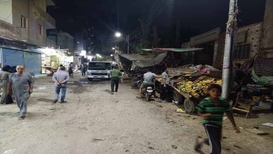 مجلس مدينة الصف يشن حملة ليلية لرفع الاشغالات والمخالفات من شوارع المدينة