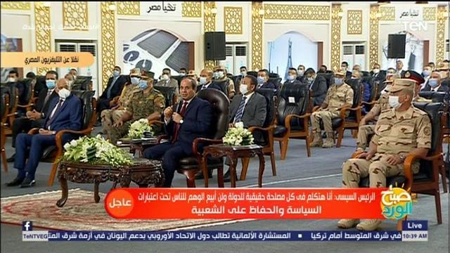 شاهد بالفيديو .. الرئيس السيسي يوجه رساله للمشككين في المشروعات القومية “يارب تبقوا زينا وتعرفوا ربنا”