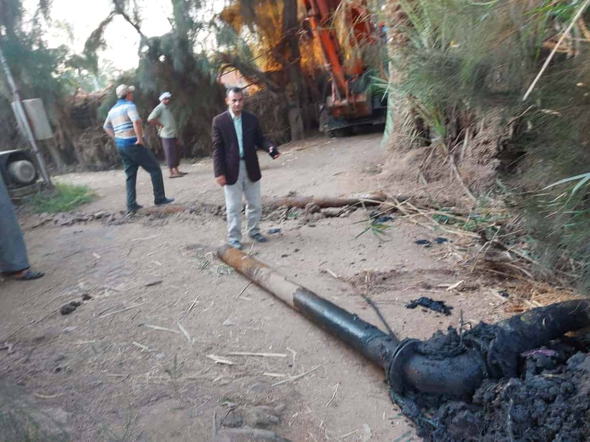 رى الجيزة يزيل 14 حالة تعد على ترعة الحاجر بالعياط