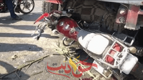 بالأسماء ننشر القصة الكاملة .. لمصرع طفل إثر إصطدام “تريلا” بموتوسكيل فى البدرشين