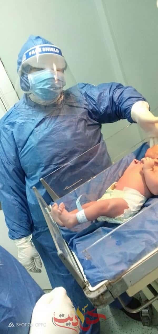 بالصور.. إجراء العملية رقم “15” ولادة قيصرية لحالة كورونا بعزل الحوامدية