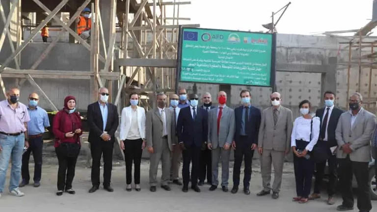 بالصور..نائب محافظ الجيزة تتفقد موقع مشروع خزان المياه بأرض اللواء