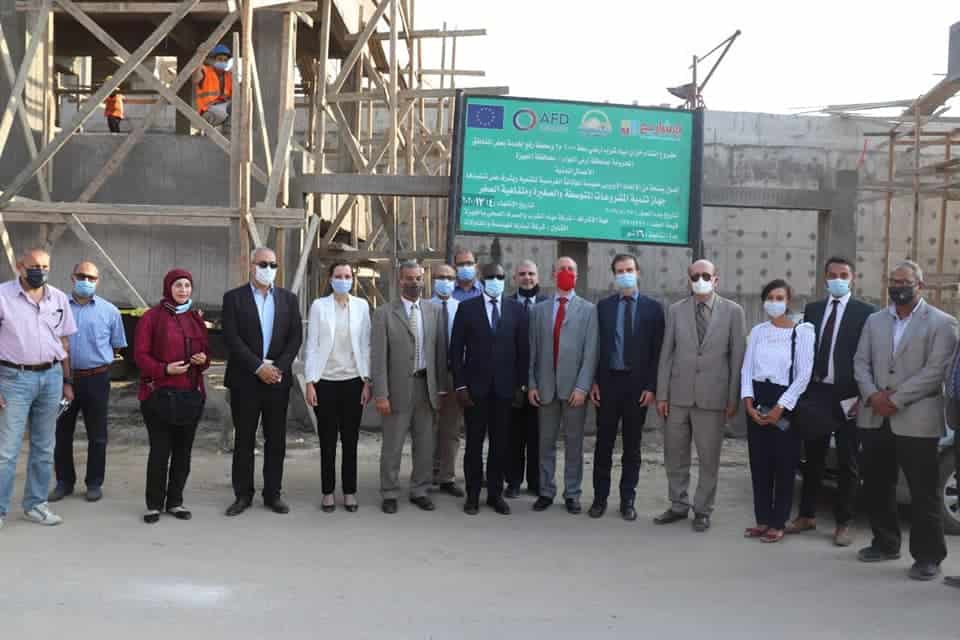 بالصور..نائب محافظ الجيزة تتفقد موقع مشروع خزان المياه بأرض اللواء