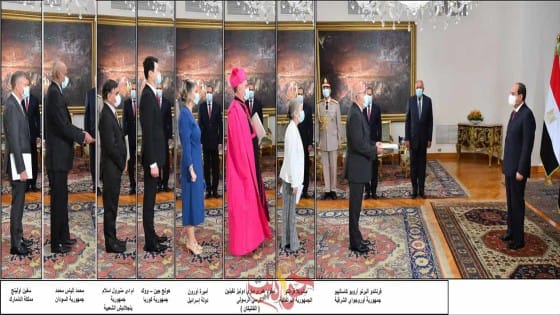 السيسي: يتسلم أوراق اعتماد 15 سفيرا جديدا