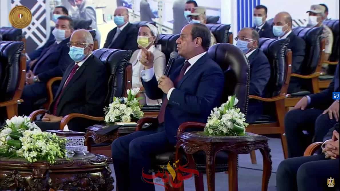 السيسى: بسبب أحداث يناير 2011 .. مجمع مسطر تأخر افتتاحه 10 سنوات .. واتحرمنا من فوائده