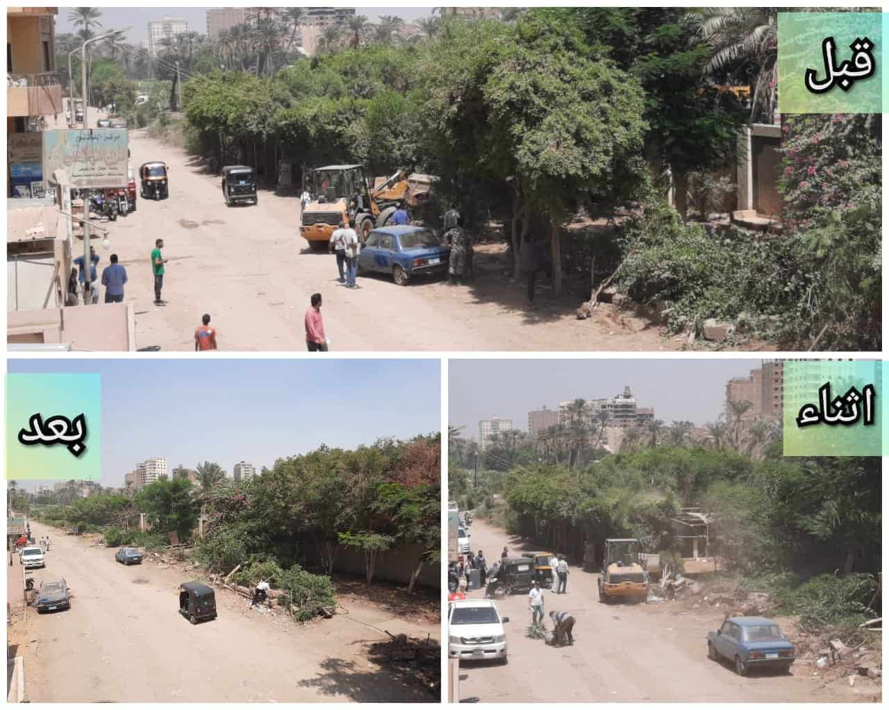 شاهد بالصور.. تنفيذ 22 قرار ازالة وبرج مكون من 14 طابق فى الحوامدية