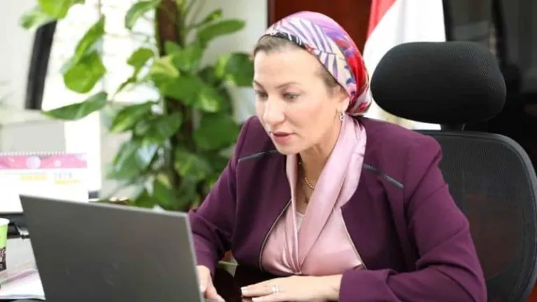 البيئة تحكم سيطرتها إلكترونيا على مدخنتين لإنتاج الكهرباء بمحطة أبوقير الجديدة