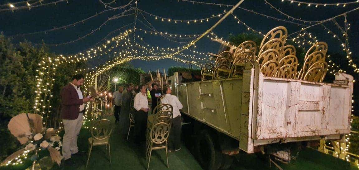 لعدم التزامهم .. مصادرة محتويات عدة قاعات افراح بابو النمرس