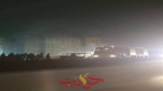 دون إصابات .. اشتعال النيران فى ميكروباص أعلى محور تحيا مصر