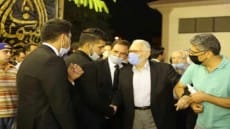 بالصور .. وزيرة الثقافة ونجوم الفن فى عزاء الفنان الراحل محمود ياسين