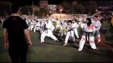 عرض الكاراتيه فى حفل تكريم ابطال حرب اكتوبر بمركز شباب الحوامدية