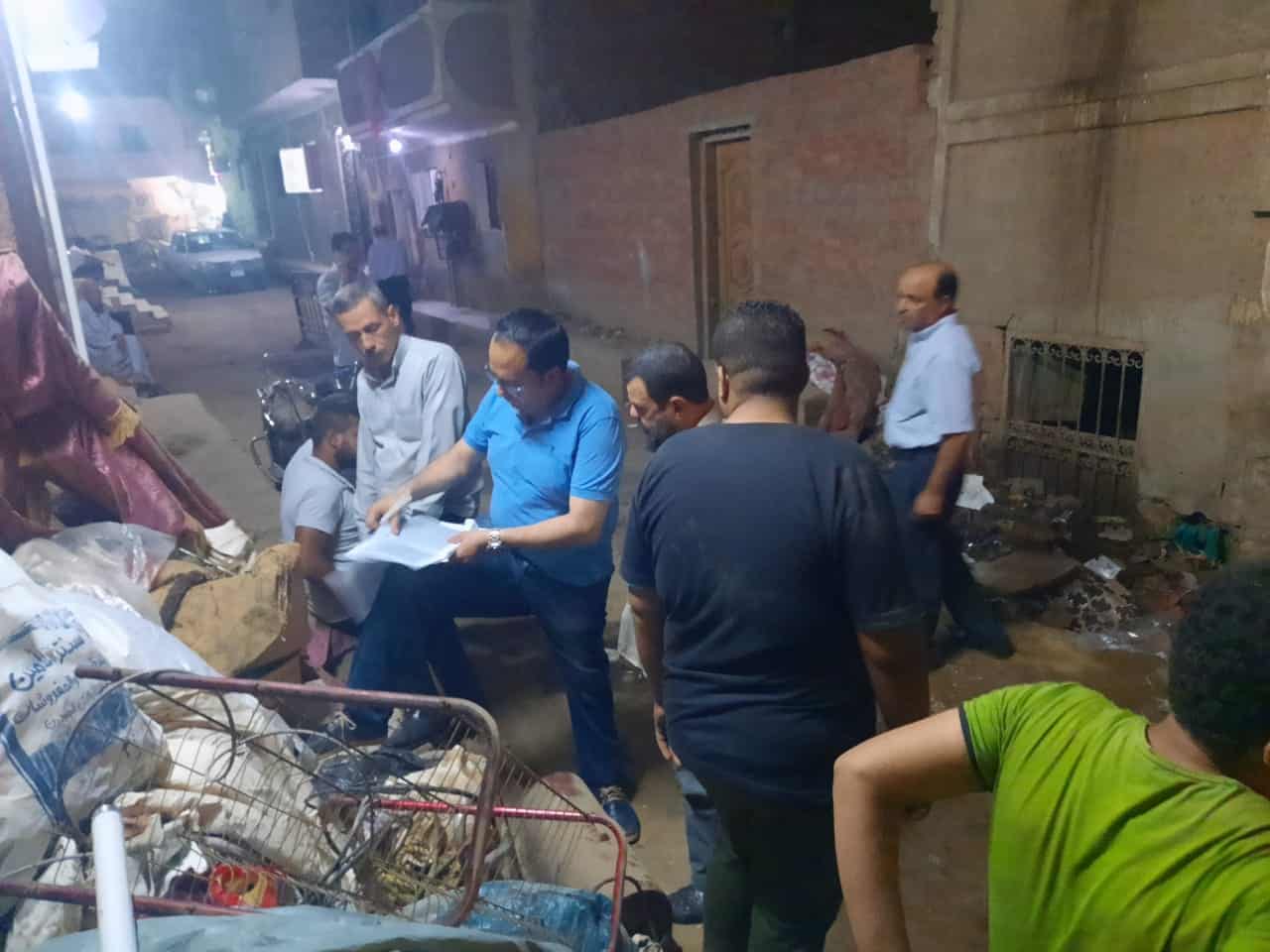 انهيار جزئي لمنزلين فى الحوامدية