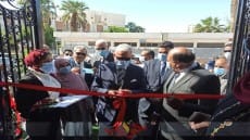 محافظ السويس ورئيس شركة مياه محافظات القناة يفتتحان أعمال تطوير مركز خدمة العملاء وعدد من محطات الصرف الصحى