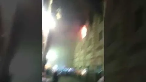 شاهد بالفيديو .. نشوب حريق بالجامع الازهر