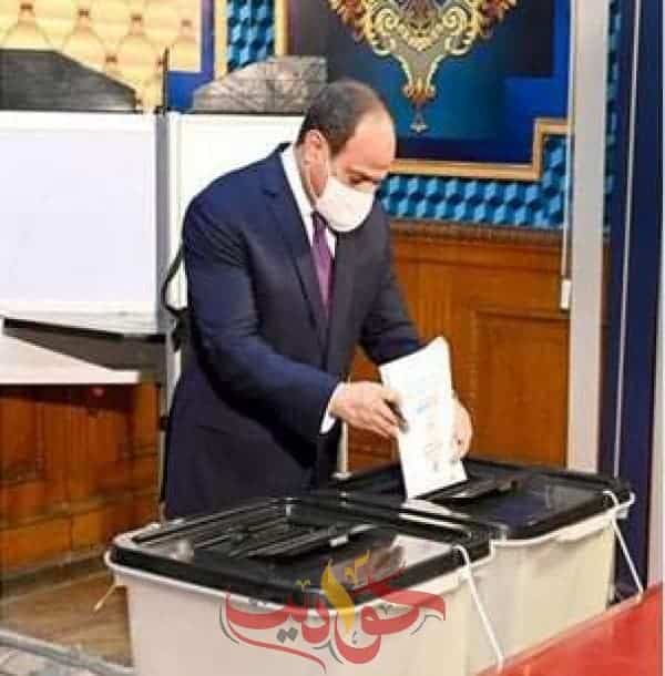 السيسي يدلى بصوته في المرحلة الثانية من انتخابات مجلس النواب