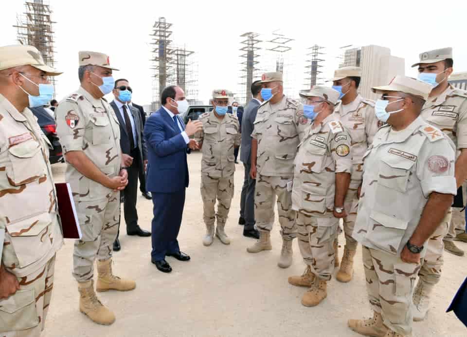 السيسى : يتفقد هذه الأماكن بالعاصمة الإدارية الجديدة (صور)