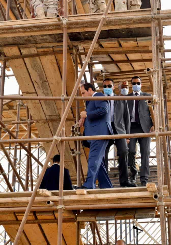 السيسى : يتفقد هذه الأماكن بالعاصمة الإدارية الجديدة (صور)
