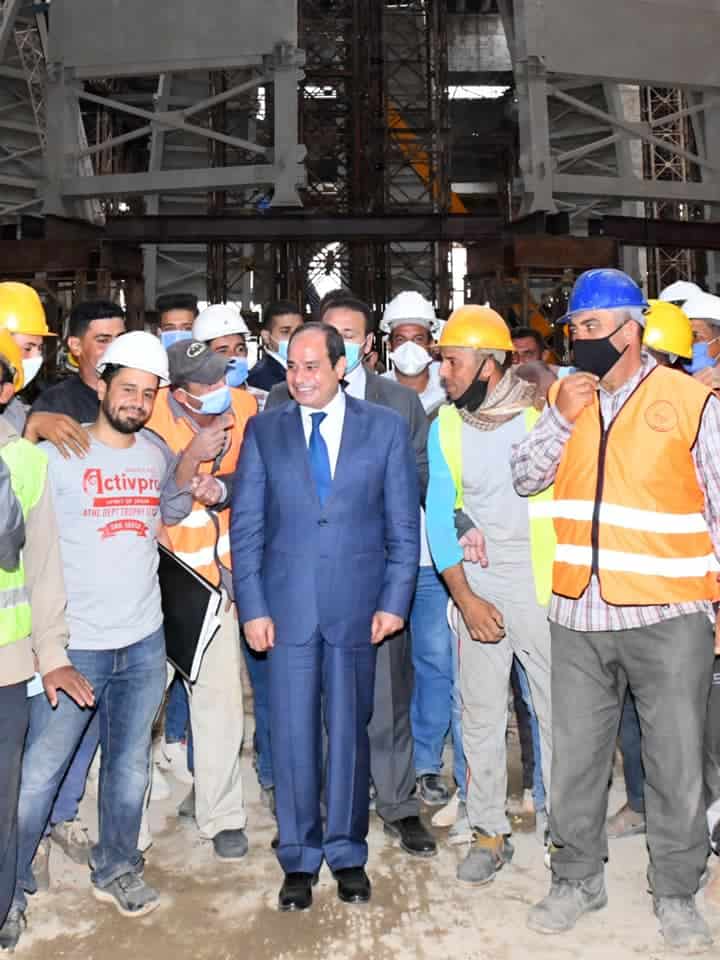 السيسى : يتفقد هذه الأماكن بالعاصمة الإدارية الجديدة (صور)