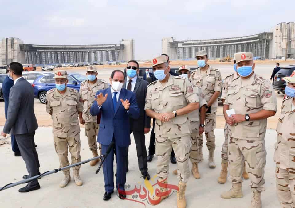 السيسى : يتفقد هذه الأماكن بالعاصمة الإدارية الجديدة (صور)