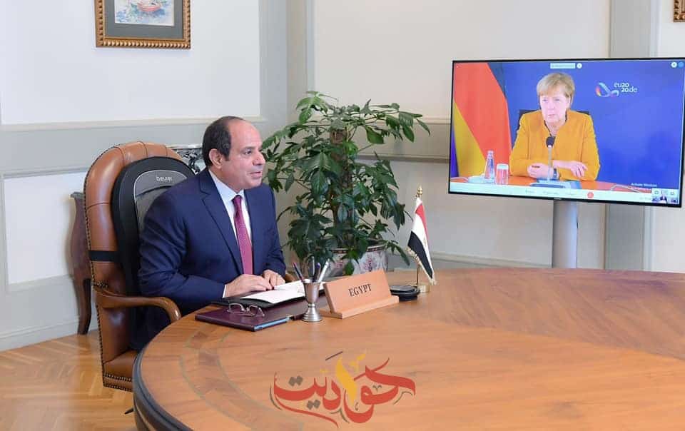 هاتفياً .. السيسى يبحث مع ميركل عدة موضوعات .. منها سُبل مواجهة الفكر المتطرف ومكافحة الإرهاب