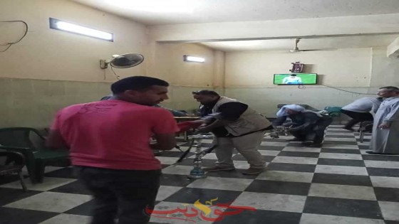 الجيزة: ضبط 4 مقاهي تقدم الشيشة للمواطنين بالعمرانية